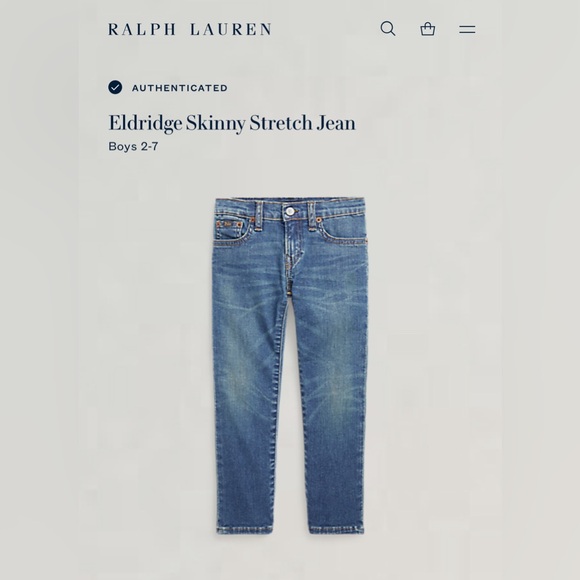 Polo Ralph Lauren Eldridge Skinny Stretch Jean - Picture 1 of 7